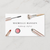 Illustratie: White Cosmetics Makeup Stylist Visitekaartje (Voorkant)