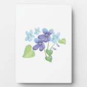Illustratie Wild Violet Flowers Fotoplaat (voorkant)