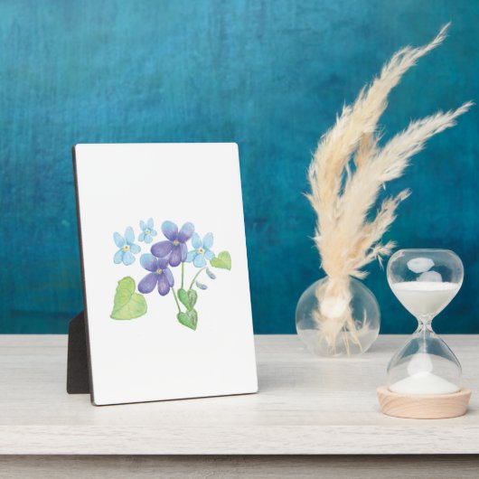 Illustratie Wild Violet Flowers Fotoplaat (Zijkant)