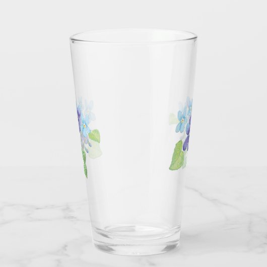 Illustratie Wild Violet Flowers Glas (Rechts)