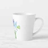 Illustratie Wild Violet Flowers Latte Mok (Rechts)