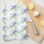 Illustratie Wild Violet Flowers Theedoek (Quarter Fold)