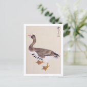  illustratie: Wilde gans Briefkaart (Staand voorkant)