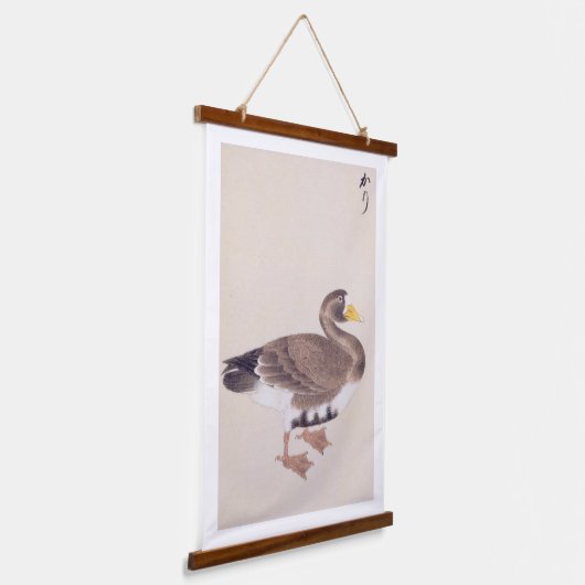  illustratie: Wilde gans Hangend Wandkleed (Gebogen)