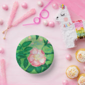 Illustratie Wilde roos bloemen Papieren Kommen (Feest)