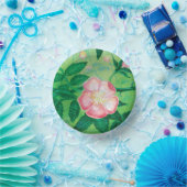 Illustratie Wilde roos bloemen Papieren Kommen (Feest)