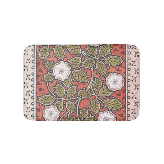 Illustratie Wilde Roos Kunst Illustratie Bloem Vin Badmat (Voorkant)