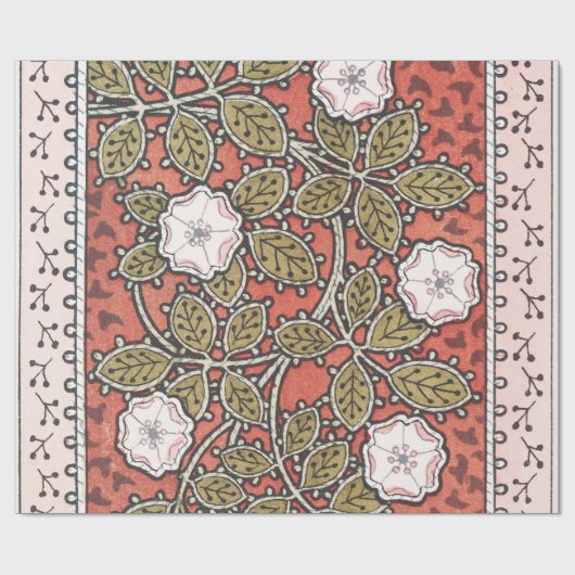 Illustratie Wilde Roos Kunst Illustratie Bloem Vin Cadeaupapier (Vlak)