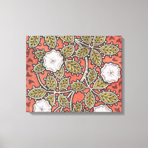 Illustratie Wilde Roos Kunst Illustratie Bloem Vin Canvas Afdruk