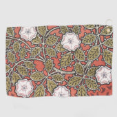 Illustratie Wilde Roos Kunst Illustratie Bloem Vin Golfhanddoek (Horizontaal)