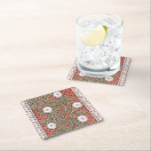 Illustratie Wilde Roos Kunst Illustratie Bloem Vin Kartonnen Onderzetters (Insitu)