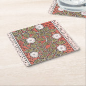 Illustratie Wilde Roos Kunst Illustratie Bloem Vin Kartonnen Onderzetters (Schuin)