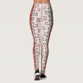 Illustratie Wilde Roos Kunst Illustratie Bloem Vin Leggings (Achterkant)