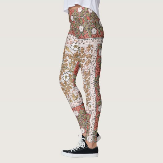 Illustratie Wilde Roos Kunst Illustratie Bloem Vin Leggings (Links)
