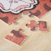 Illustratie Wilde Roos Kunst Illustratie Bloem Vin Legpuzzel (Zijkant)