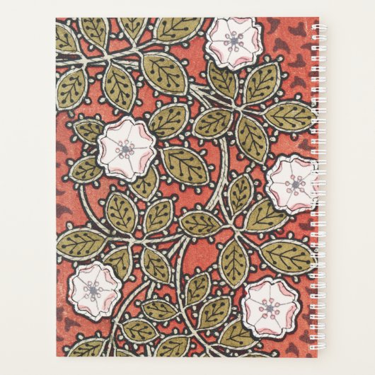 Illustratie Wilde Roos Kunst Illustratie Bloem Vin Planner (Achterkant)