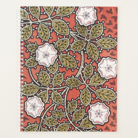 Illustratie Wilde Roos Kunst Illustratie Bloem Vin Planner (Voorkant)