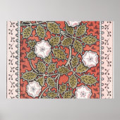 Illustratie Wilde Roos Kunst Illustratie Bloem Vin Poster (Voorkant)