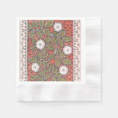 Illustratie Wilde Roos Kunst Illustratie Bloem Vin Servet (Voorkant)