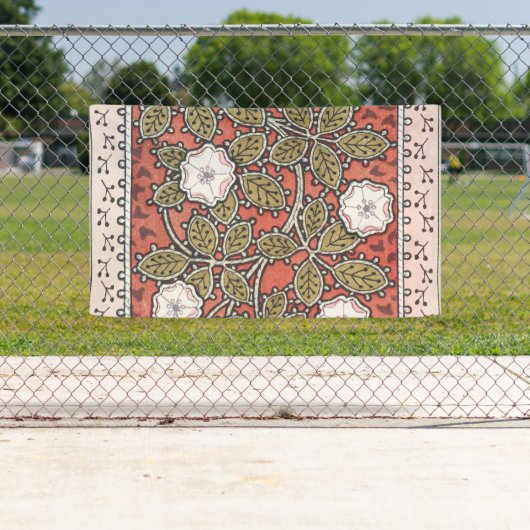 Illustratie Wilde Roos Kunst Illustratie Bloem Vin Spandoek (Insitu)