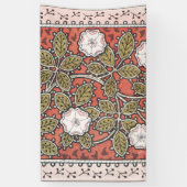 Illustratie Wilde Roos Kunst Illustratie Bloem Vin Spandoek (Verticaal)