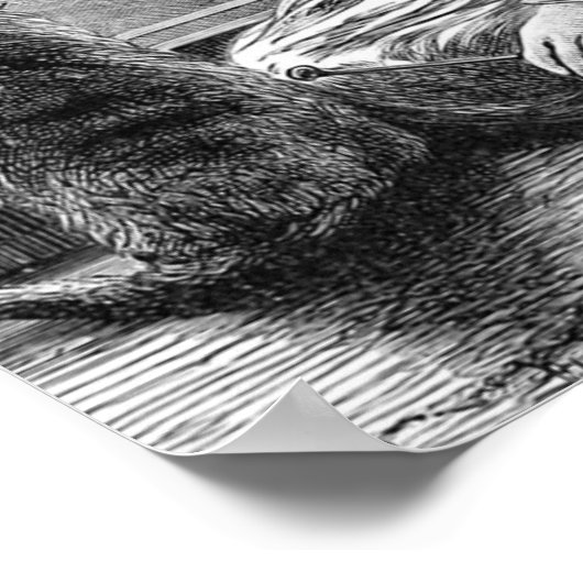 illustratie winteravond poster (Hoek)