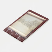 Illustratie winterperkament post-it® notes (Schuin)