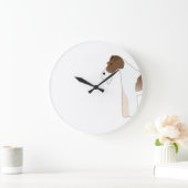 Illustratie Wire Fox Terrier Hondenras Silhouette Grote Klok (Huis)