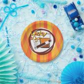 Illustratie Wiskey en Cigar Papieren Bordje (Feest)