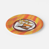 Illustratie Wiskey en Cigar Papieren Bordje (Gekanteld)