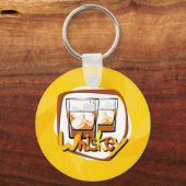 Illustratie Wiskey op ijs Sleutelhanger (Voorkant)