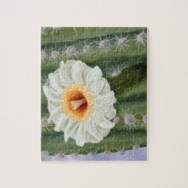 Illustratie: Witte Vloer van Saguaro Cactus Legpuzzel