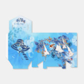 Illustratie Witte Waterverf Moonbloem Bedankdoosjes (Uitgevouwen)