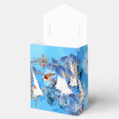 Illustratie Witte Waterverf Moonbloem Bedankdoosjes (Geopend)