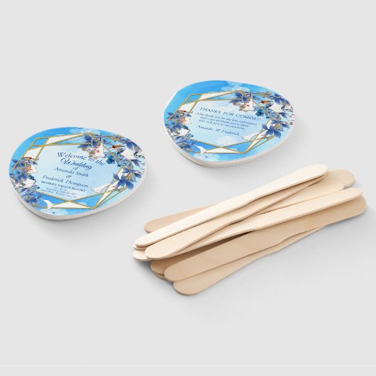 Illustratie Witte Waterverf Moonbloem Handwaaier (Niet-gemonteerd)