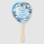 Illustratie Witte Waterverf Moonbloem Handwaaier (Voorkant)