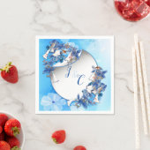 Illustratie Witte Waterverf Moonbloem Servet (Insitu)