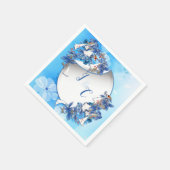 Illustratie Witte Waterverf Moonbloem Servet (Hoek)