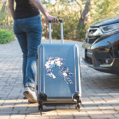 Illustratie Witte Waterverf Moonflower Sticker (Koffer Insitu)