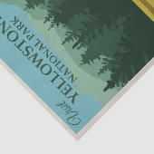 illustratie Yellowstone National Park Tissuepapier (Detail)