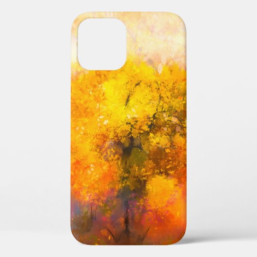 Illustratie zacht kleurrijk herfstbos. Abstract Case-Mate iPhone Case (Achterkant)