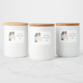 Illustratie: zal je mijn kaarslabel voor bruidsmai voedselcontainer etiket (Flessen)