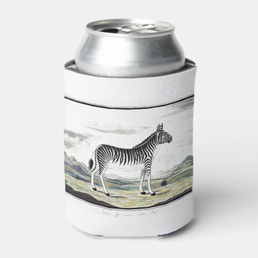 Illustratie zebra Afrika tekening van de stripper Blikjeskoeler (Blikje Voorkant)