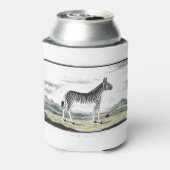 Illustratie zebra Afrika tekening van de stripper Blikjeskoeler (Blikje Achterkant)