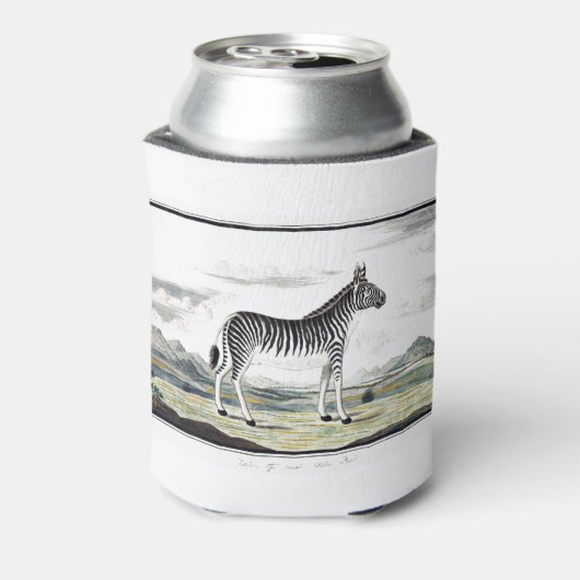 Illustratie zebra Afrika tekening van de stripper Blikjeskoeler (Blikje Achterkant)