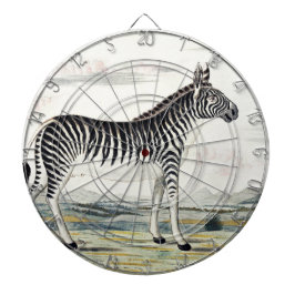 Illustratie zebra Afrika tekening van de stripper Dartbord