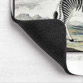 Illustratie zebra Afrika tekening van de stripper Muismat (Hoek)