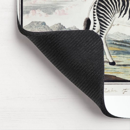 Illustratie zebra Afrika tekening van de stripper Muismat (Hoek)