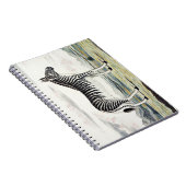 Illustratie zebra Afrika tekening van de stripper Notitieboek (Rechterzijde)
