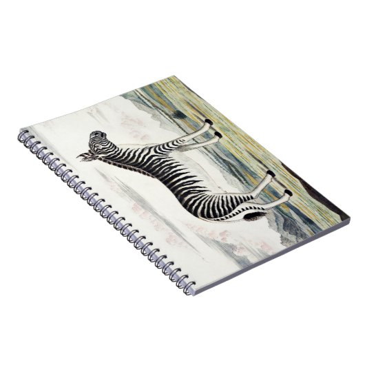 Illustratie zebra Afrika tekening van de stripper Notitieboek (Rechterzijde)